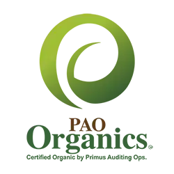Logo PAO Organics.